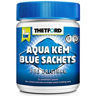 Abbildung von Thetford 200413 Aqua KEM Blue Sachets Sanitärflüssigkeit in Beuteln
