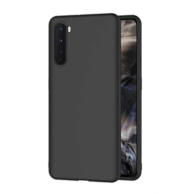 Abbildung von AICEK Hülle Compatible OnePlus Nord Schwarz Silikon Schutzhülle für Case TPU Bumper Handyhülle (6,44 Zoll)