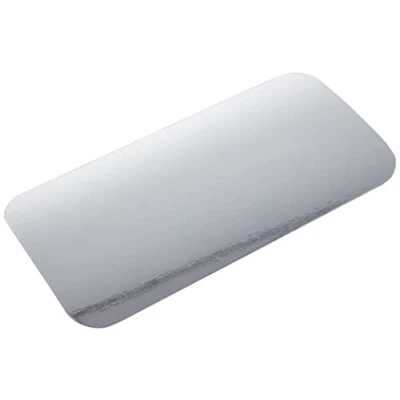 Abbildung von Garcia de Pou 100 Einheit Deckel für rechteckig Aluminium Container, 21,2 x 10,7 cm, Aluminium, weiß, 30 cm