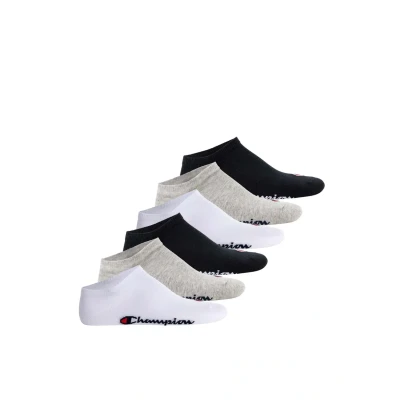 Abbildung von Champion Unisex 6ER PACK Socken, Größe: 35 38, Schwarz weiß grau