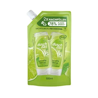 Abbildung von Duschdas Duschgel Limette Minze Nachfüllbeutel Duschbad mit Fresh Energy Duftformel sorgt für einen erfrischenden Start in den Tag 500 ml 1 Stück