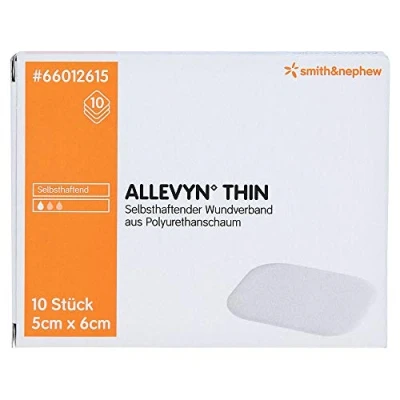 Abbildung von Allevyn Thin 5x6 cm dünne Wundauflage