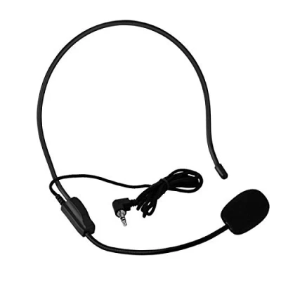 Abbildung von Demeras 3,5 mm Head Mounted Kabelmikrofon Headworn Mikrofonkondensator MIC Clearer Voice für Speaker Teachers Presentation Tour Guides