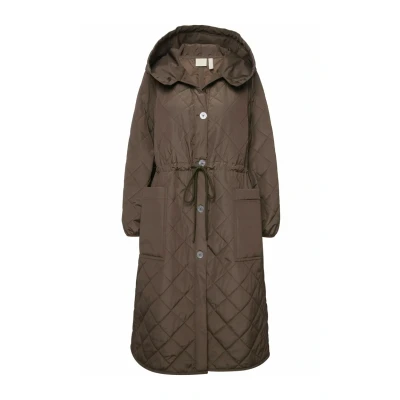 Abbildung von Ulla Popken Damen Light Padded Coat Mäntel, moosgrün, 54 56
