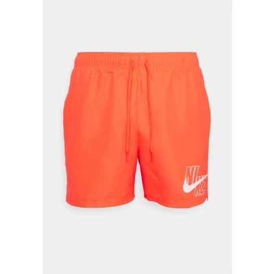 Abbildung von Nike Performance Volley Slogo Solid Badeshorts, Herren, Größe: Small, Bright crimson