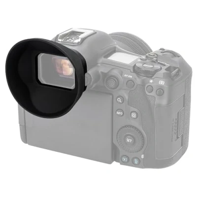 Abbildung von JJC Okular Sucher aus weichem Silikon, groß, rund, für Canon EOS R5 Mark II Kamera