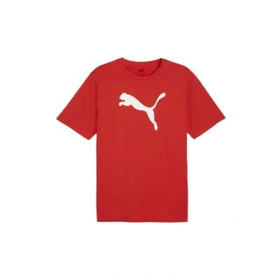 Abbildung von Puma Teamrise LOGO Tshirt print, Herren, Größe: Medium, Rotweiss