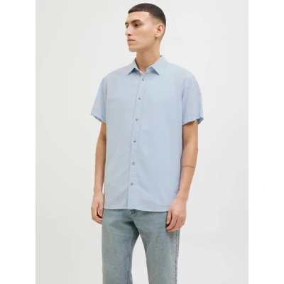 Abbildung von Jack &amp; Jones Comfort FIT Hemd, Herren, Größe: XXL, Chambray blue
