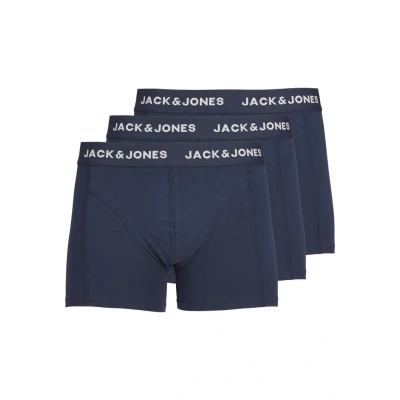 Abbildung von Jack &amp; Jones Jacanthony Trunks 3PACK Panties, Herren, Größe: Small, Blue nights