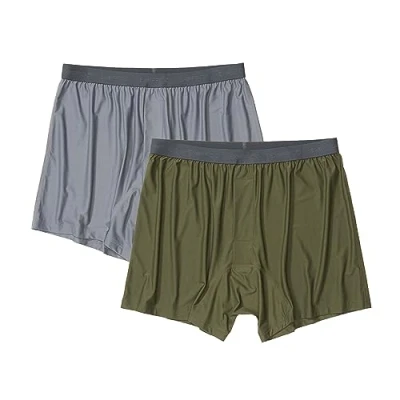 Abbildung von ExOfficio Herren Give n go 2.0, 2er Pack Boxershorts, Stahl Onyx/Nori, Large