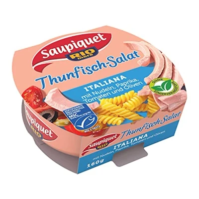Abbildung von Saupiquet Rio Mare Thunfisch Salat Italiana, MSC zertifiziert, Fix und fertig zubereitet, Ideal für unterwegs, 160g