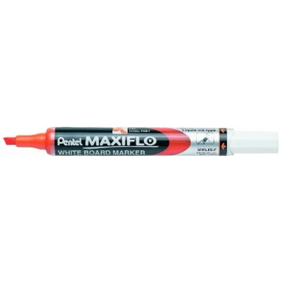 Abbildung von Pentel MWL5S 12 Stück Trocken abwischbare Marker Whiteboard Keilspitze Durchschnitt Flüssigtinte orange