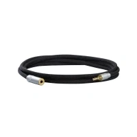 Abbildung von Dynavox 207379 Audio Forlængerkabel [1x Jacktilslutning 3,5 mm 1x Jackstik mm] 3.00 m Sort