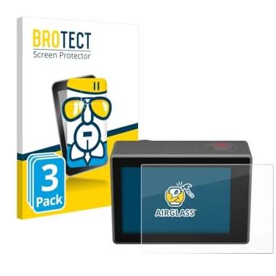 Abbildung von BROTECT Schutzglas für Akaso V50 Elite (3 Stück) Schutzfolie Panzer Folie Glas [Extrem Kratzfest 9H, Anti Fingerprint, Ultra Transparent]