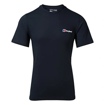 Abbildung von Berghaus Herren Baumwolle klassischer Logo Kurzarm T Shirt Schwarz S