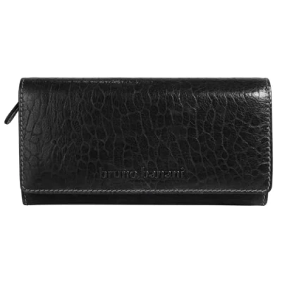 Abbildung von bruno banani große Geldbörse im Querformat Echt Leder Damen Echtleder Portemonnaie mit RFID Schutz, Wallet 022124