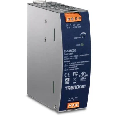 Abbildung von TrendNET 150W, 52V DC, 2.89A AC to DC DIN Rail Power Supply with, W127064931 (DIN with PFC Function)
