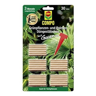 Abbildung von COMPO Grünpflanzen und Palmen Düngestäbchen mit Guano