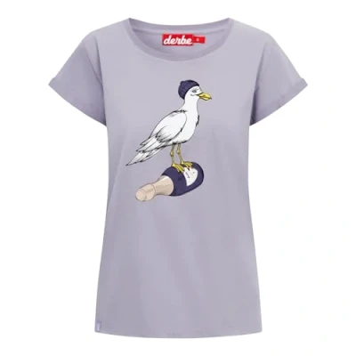 Abbildung von Derbe STURMMÖWIN Tshirt print, Damen, Größe: Small, Lavender gray