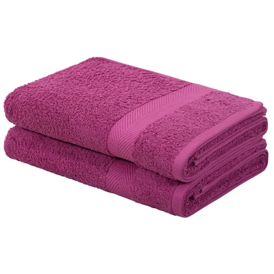 Abbildung von Home affaire Duschtücher &quot;Eva&quot;, (2 St.), Premium Qualität 550g/m², flauschig, Handtuchset aus 100 % Baumwolle