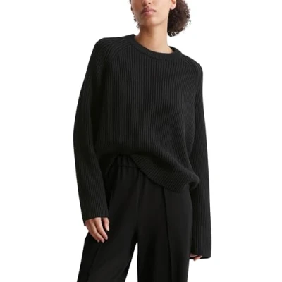 Abbildung von Marc O&#039;Polo Denim CREW NECK Strickpullover, Damen, Größe: Small, Black