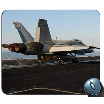 Abbildung von Yanteng Gemeinsame Gaming Mouse pad, Jet Flugzeuge aus dem Cockpit maßgeschneiderte rechteckige rutschfesten Gummi Mousepad pad