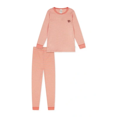 Abbildung von Schiesser Natural LOVE Nachtwäsche Set für Kinder, Größe: 92, Apricot