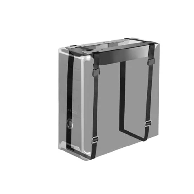 Abbildung von RICOO PC Rechner Halterung für Untertisch Schreibtisch Computer Montage TRH 11 CPU Gehäuse Halter bis 10 Kg Stehend/Liegend Unter Tischhalterung Server Rack Unterbau Vertikal/Horizontal