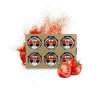 Abbildung von SANUUS® BIO Tomaten Gewürzsalz zum Kochen &amp; Verfeinern 6x120g 720 g