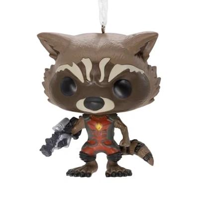Abbildung von Hallmark Marvel Guardians of The Galaxy Rakete Waschbär Funko Pop! Weihnachtsdekoration