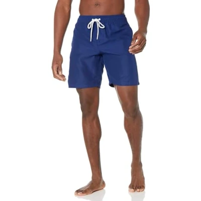 Abbildung von Amazon Essentials Herren Badehose, Schnell Trocknend, 23 cm, Marineblau, L