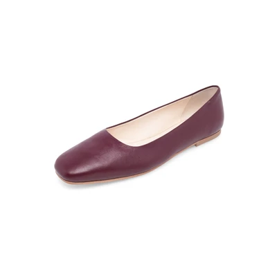 Abbildung von Henry Stevens Audrey B Klassischer Ballerina, Damen, Größe: 36, Bordeaux Schuhe