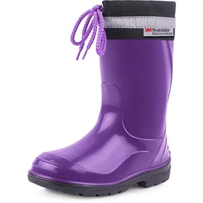 Abbildung von Ladeheid lange Regenschuhe für Mädchen und Jungen LA 972 Gummistiefel Kinder mit Stulpe zum Schnüren