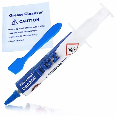 Abbildung von AABCOOLING Thermal Grease 2 8g 5,6W/mK Silber Hohe Wärmeleitfähigkeit für Alle CPU PC Kühler Lüfter Prozessor, Wasserkühlung Paste Niedriger Thermischer Wiederstand, Wärmeleitpad