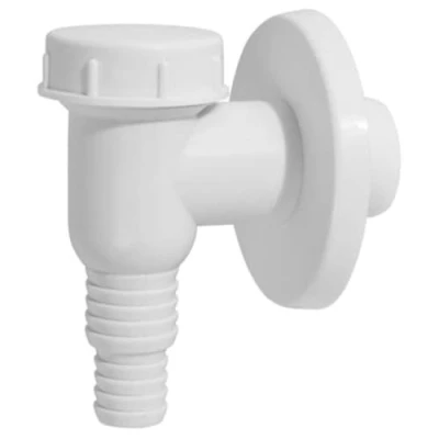 Abbildung von AlcaPlast APS2 Geräte Siphon weiß Abwasseranschluss für Waschmaschine, Spülmaschine, Wärmepumpentrockner
