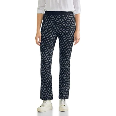 Abbildung von Street One Stoffhose Skinny Bootcut Damen A376313 Deep Blue 44W / 30L