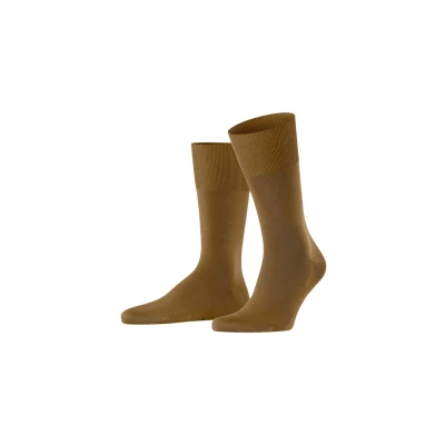Abbildung von FALKE Herren ClimaWool M So Wolle Lyocell einfarbig Socken, Gelb Old Brass 1220, 43 44