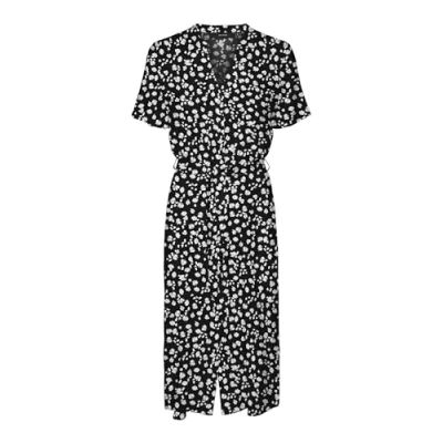 Abbildung von Vero Moda Vmvica S/S GA WVN NOOS Blusenkleid, Damen, Größe: XS, Black
