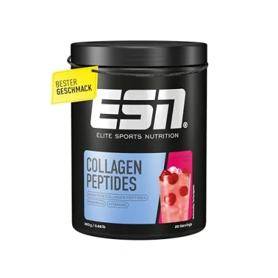 Abbildung von ESN Collagen Peptides, 300g Fresh Cherry, Fördert Gelenkstabilität und Hautelastizität, Unterstützt Sehnen Bandgesundheit made in Germany