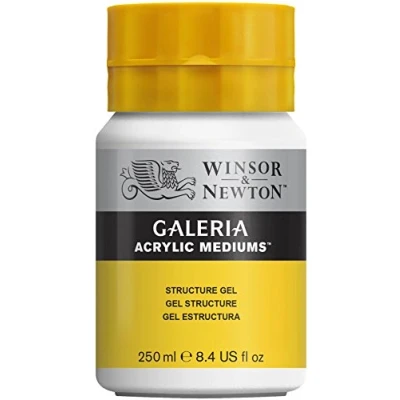 Abbildung von Winsor &amp; Newton 3040805 Galeria Strukturgel, 250 ml Topf, zum Einbetten unterschiedlichster Effektmaterialien, Sturkturgel