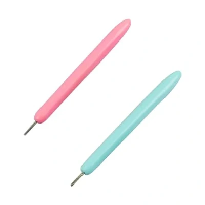 Abbildung von Lmyzcbzl Papier Quilling Werkzeuge, 2 Pcs Origami Rolling Pen, Curling Nadel Stift, Papierquilling Werkzeug, Schlitzwerkzeug, DIY Hand Handwerk Stift