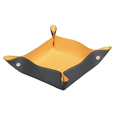 Abbildung von Rhodia 194586C Taschenleerer 12x12x4, 5 cm, aus Kunstleder, elegant und praktisch, 1 Stück, Titaniun