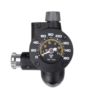 Abbildung von Topeak AirBooster G2 CO2 Inflator und Messgerät, Einheitsgröße, Schwarz