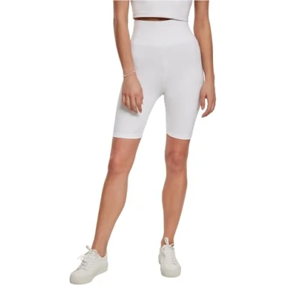 Abbildung von Urban Classics Ladies HIGH Waist Cycle Shorts Shorts, Damen, Größe: 30, White