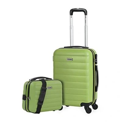 Abbildung von ITACA Gepäck Sets, Reisekoffer, Reisekoffer Set, Kofferset, Hartschalenkoffer, Trolley Luggage Große Auswahl an Koffer &amp; Trolleys für Jede Reise! 71250B, Pistaziengrün