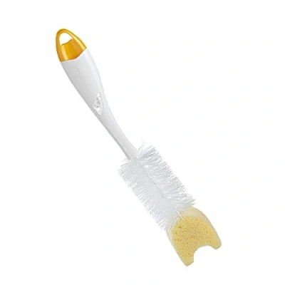 Abbildung von NUK Twist Flaschenbürste mit Schwamm und integrierter Saugerbürste ergonomischen Griff für Flaschen Sauger 1 Stück