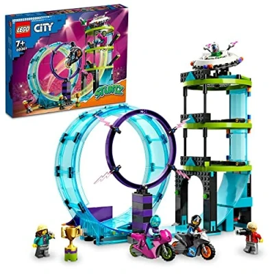 Abbildung von LEGO CITY Ultimate Stunt Riders Challenge Motorb Spielzeug für Kinder, Größe: One Size, Mehrfarben