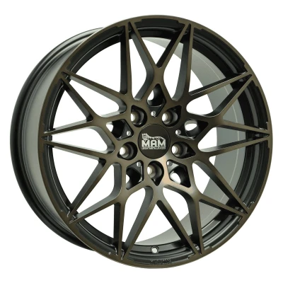 Abbildung von MAM 5 loch 19Zoll 112mm Alufelge B2 MATT BLACK BRONZE MAMB28519511245MBB Felge