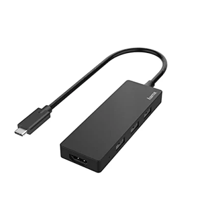 Abbildung von Hama 200113 Hub USB Typ C 3,2 Gen 1/3 Anschlüsse A 1 Hdmi, Ultra Hd 4K