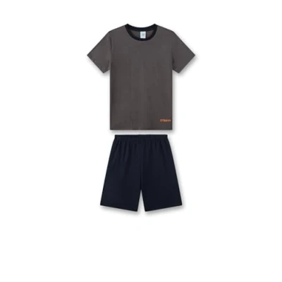 Abbildung von Sanetta Jungen Schlafanzug Blau Hochwertiger und bequemer aus Baumwoll Modal Mix für Jungen. Pyjamaset 104